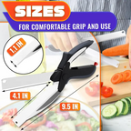 🔥SELLING FAST! ⚡50K+ SOLD - 2-in-1 Kitchen Scissors with Built-in Cutting Board
