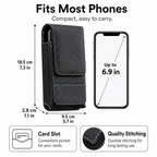 💥LAST DAY SALE 50%OFF📱Waist Belt Cell Phone Pouch - Multi-Pocket Leather Holster with Card Holder