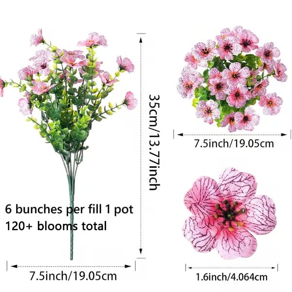 💖Summer Hot Sale 49%OFF🌺UV Resistant Colorful Artificial Flower (Zero Pollen Allergies)