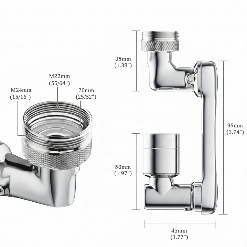 🔥Rotating 1080° robotic arm faucet (universal model)