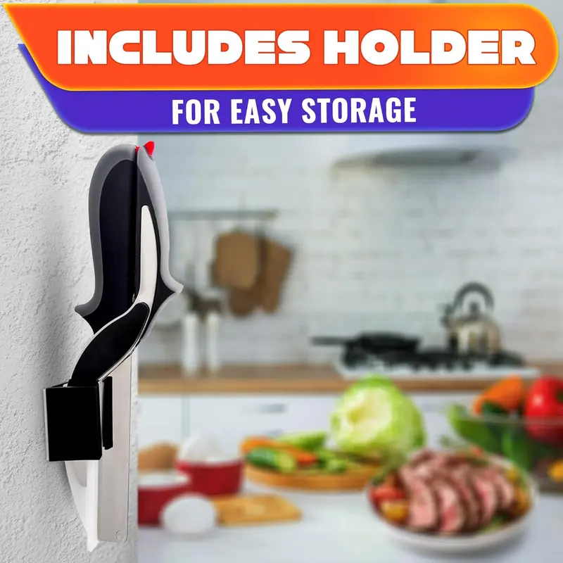 🔥SELLING FAST! ⚡50K+ SOLD - 2-in-1 Kitchen Scissors with Built-in Cutting Board