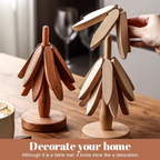 🔥Artisanal Wooden Coasters Trivets Set