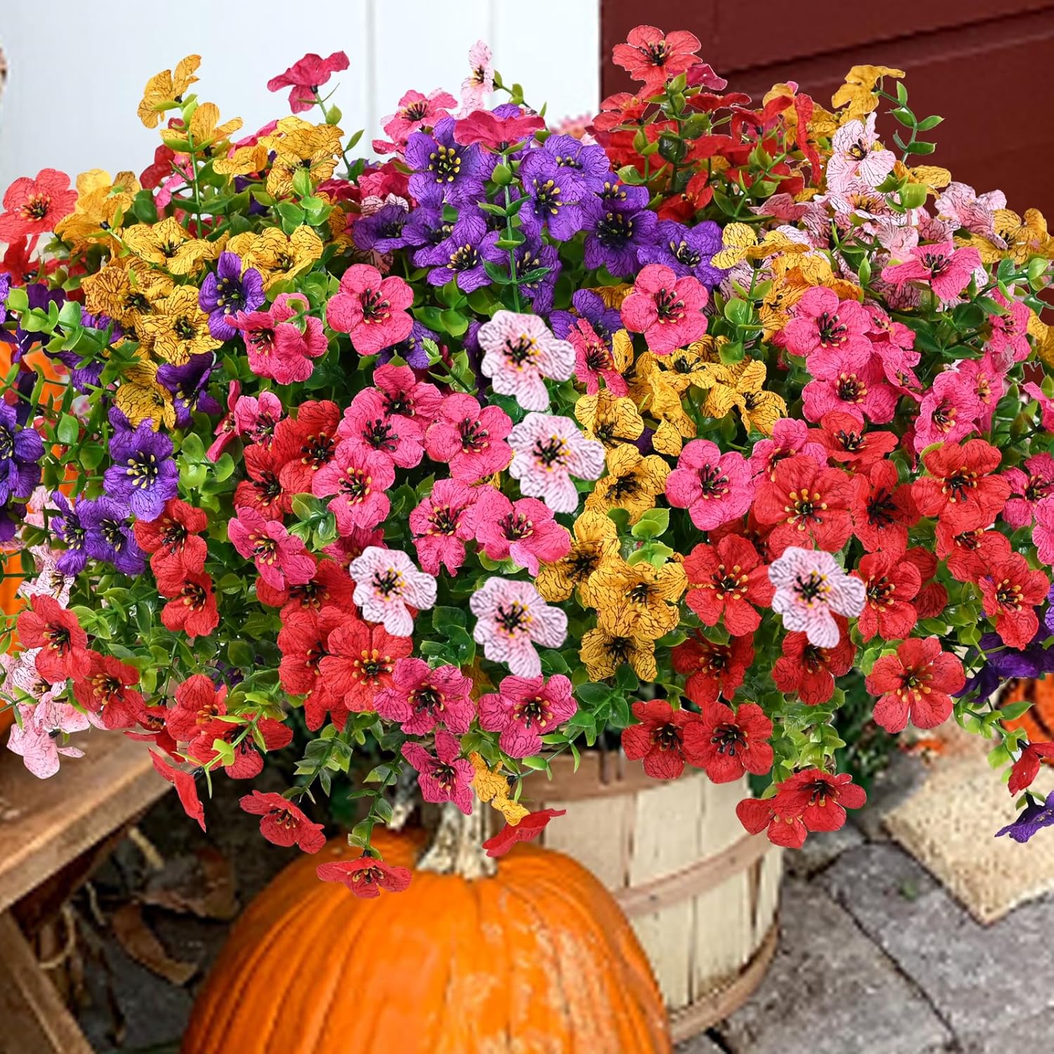 💖Summer Hot Sale 49%OFF🌺UV Resistant Colorful Artificial Flower (Zero Pollen Allergies)