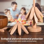 🔥Artisanal Wooden Coasters Trivets Set