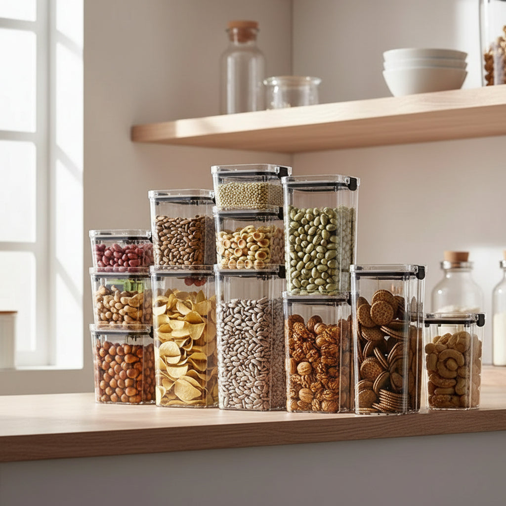 Airtight Food Storage Containers with Easy Lock Lids