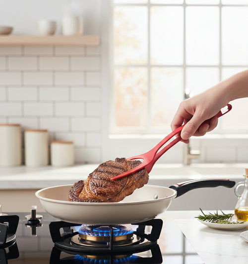 2-in-1 Non-Stick Nylon Grip and Flip Spatula