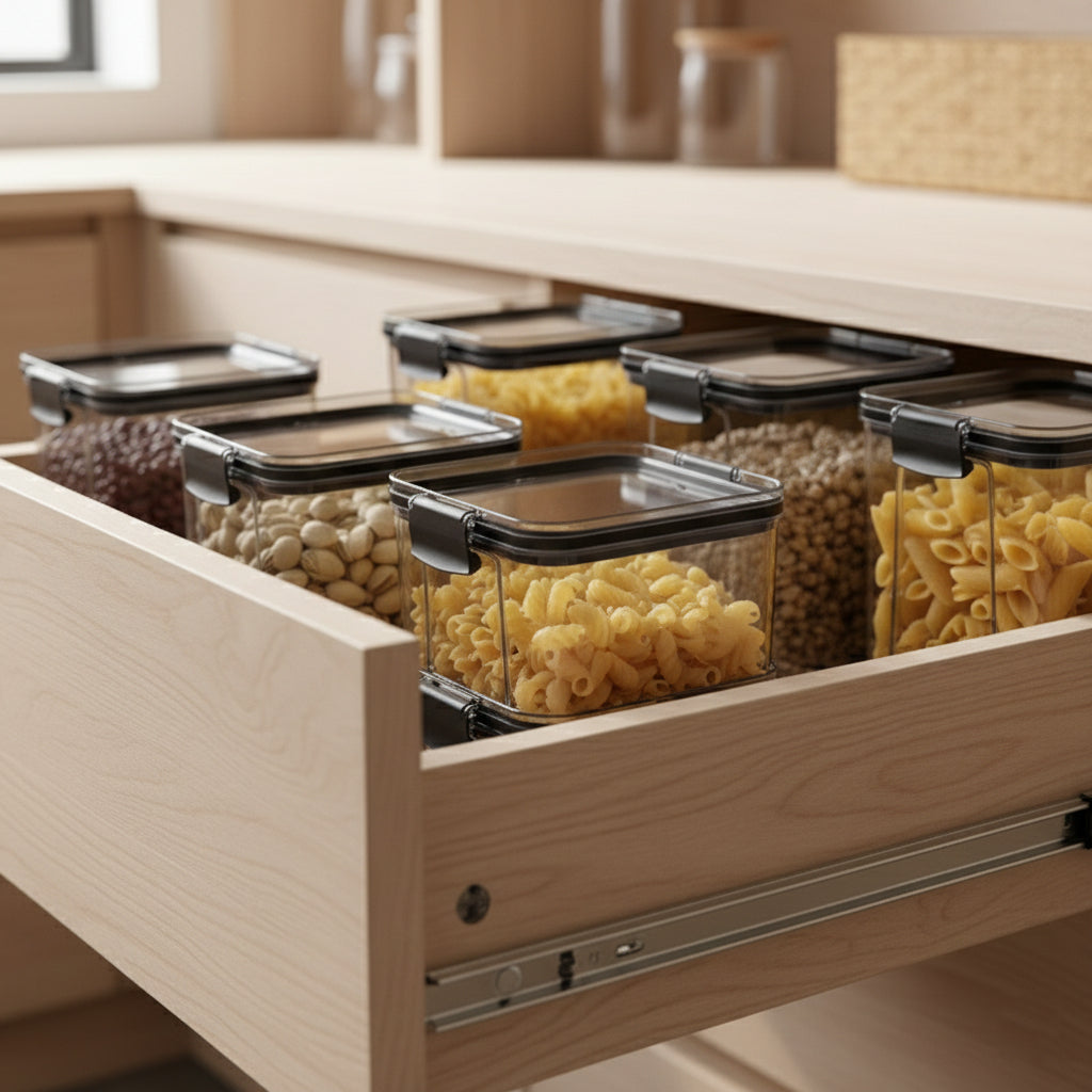 Airtight Food Storage Containers with Easy Lock Lids