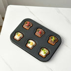 Non-Stick 6-Cavity Chef's Hat Cake Mold