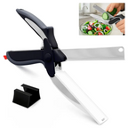 🔥SELLING FAST! ⚡50K+ SOLD - 2-in-1 Kitchen Scissors with Built-in Cutting Board
