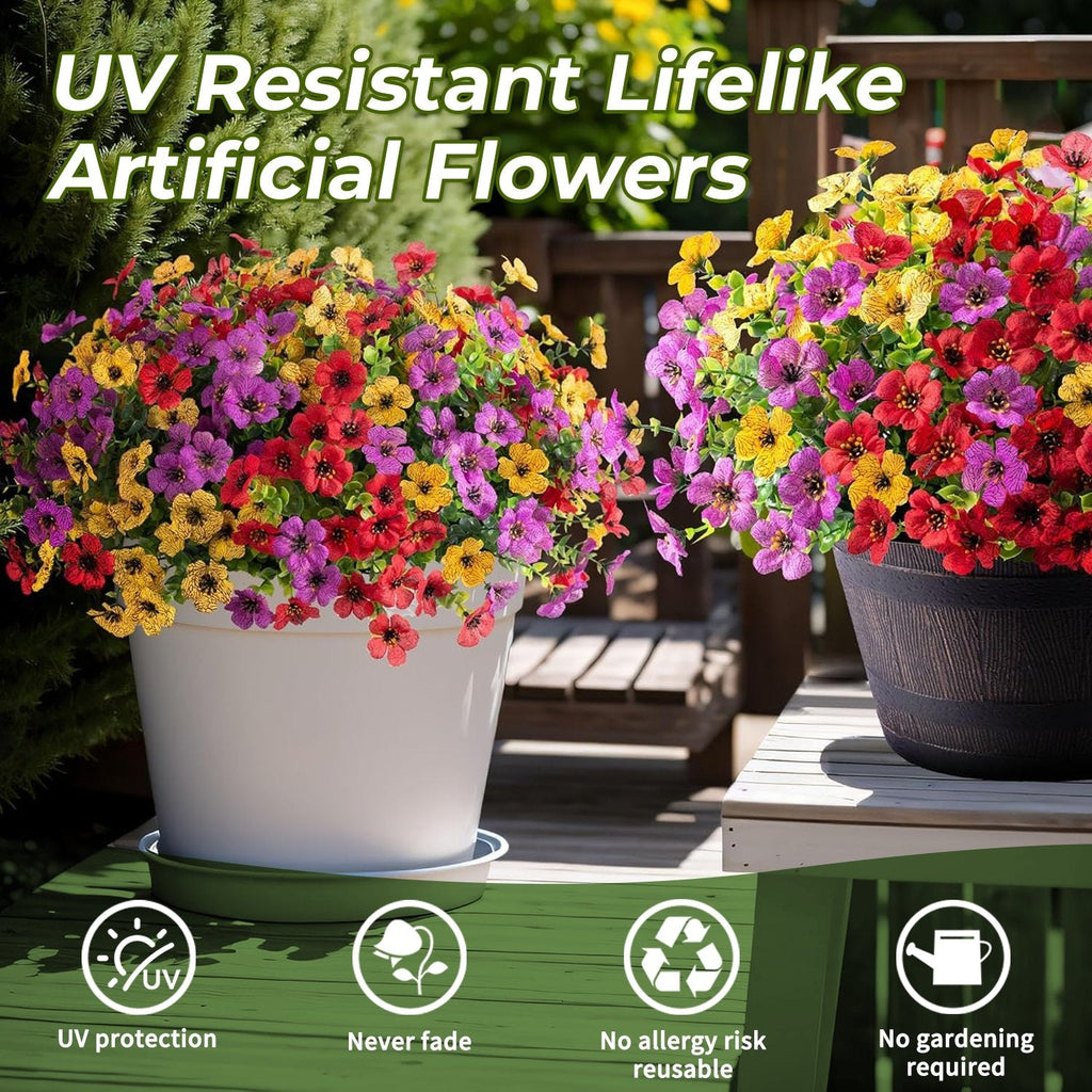 💖Summer Hot Sale 49%OFF🌺UV Resistant Colorful Artificial Flower (Zero Pollen Allergies)