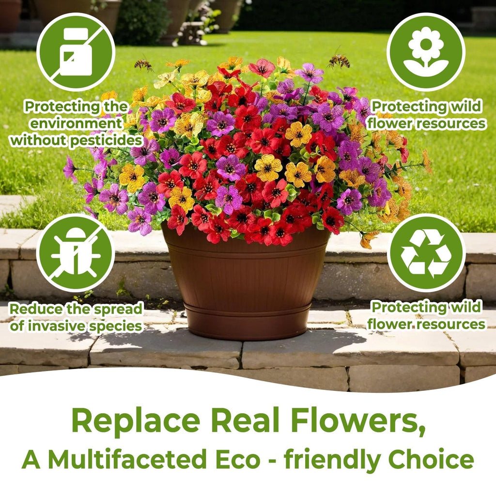 💖Summer Hot Sale 49%OFF🌺UV Resistant Colorful Artificial Flower (Zero Pollen Allergies)