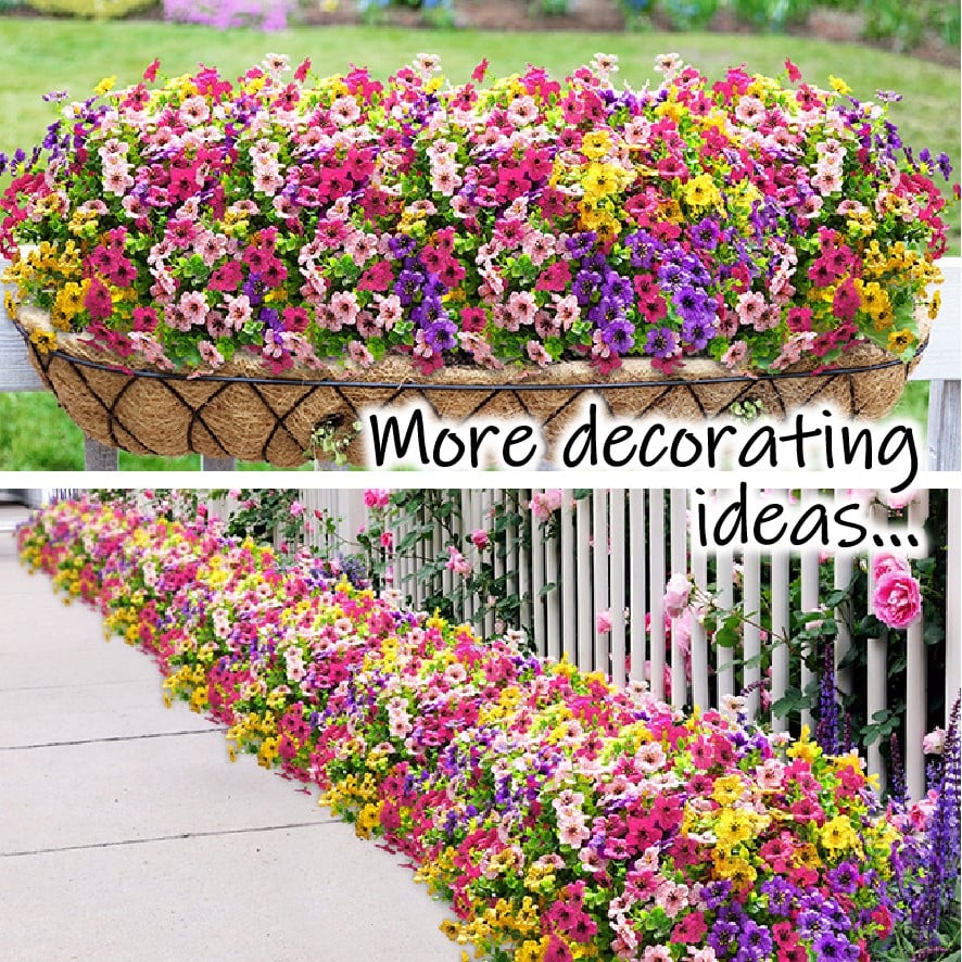 💖Summer Hot Sale 49%OFF🌺UV Resistant Colorful Artificial Flower (Zero Pollen Allergies)